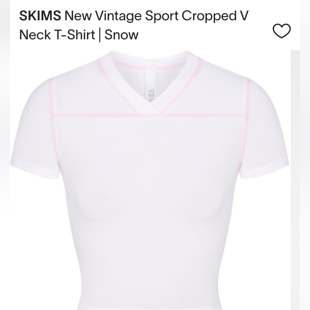SKIMS New Vintage Raglan crop top